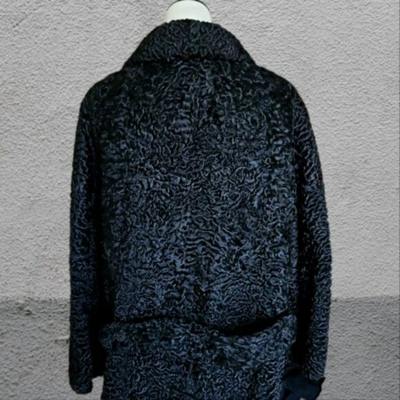 Reckmeyer's Furrier Milwaukee Vintage 1940's Black Persian Lamb Jacket EUC - Picture 8 of 13